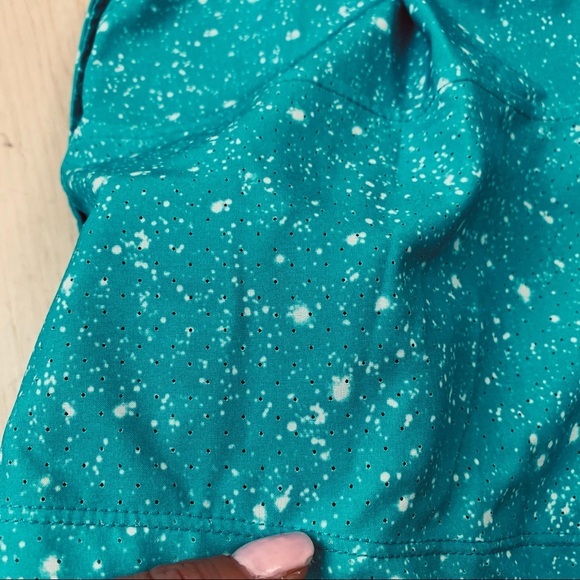 Nike Dri-Fit turquoise print tennis shorts S - Picture 4 of 13